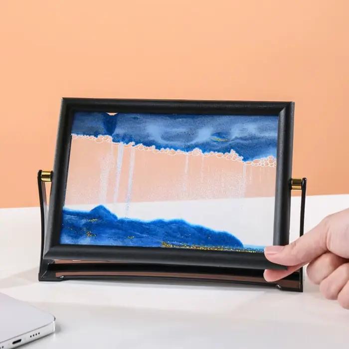 Tableau d'art en sable mouvant rotatif