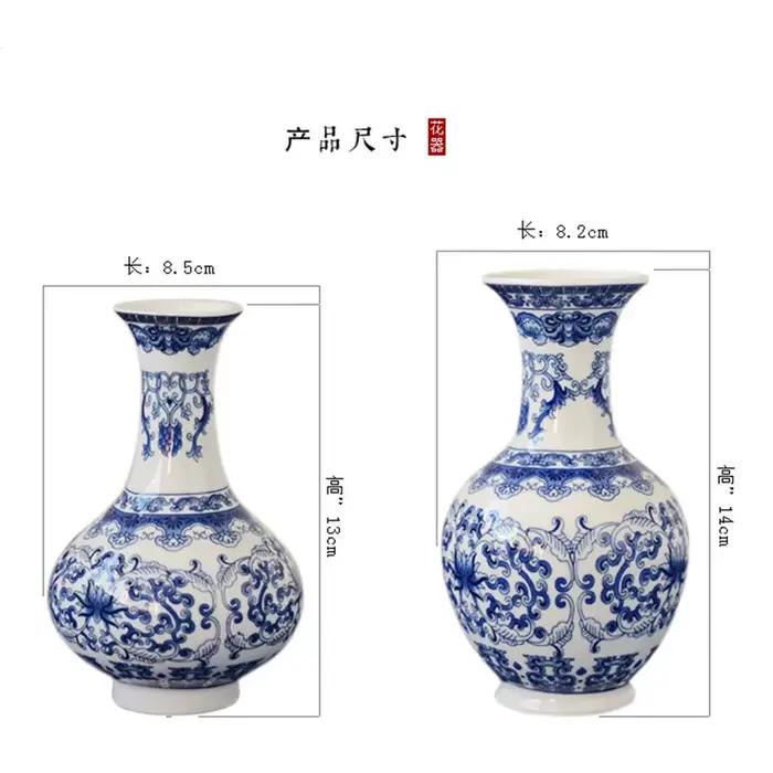 Vase en porcelaine Antique bleu et blanc