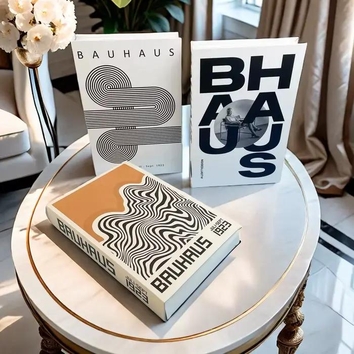 Bauhaus livres décoratifs ouvert luxe faux livre boîte de rangement décor à la maison Matisse Boho Monet Table basse étagère décoration intérieure