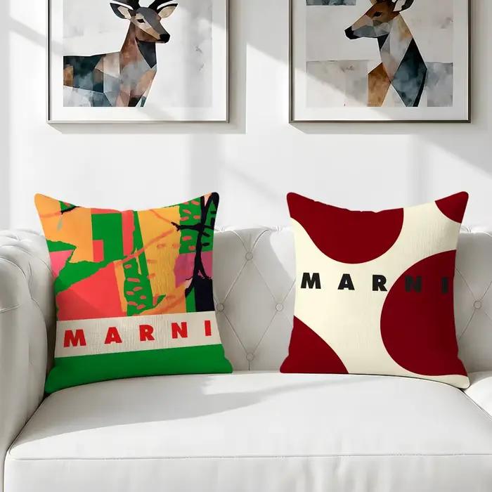 Housse de coussin carrée imprimée de la marque M-MARNI