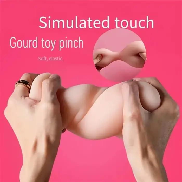 Sculpture de gourde au toucher doux et unique