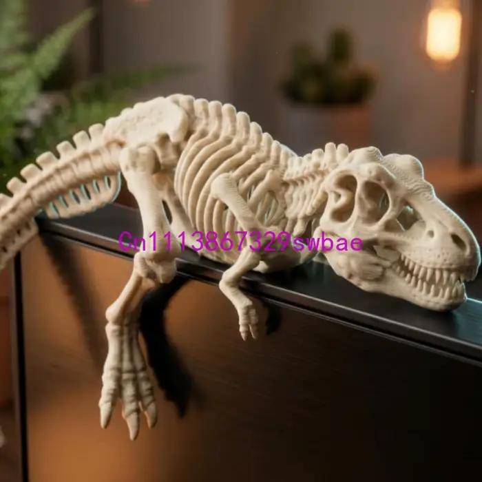 Ornement de moniteur en forme de dinosaure dragon, style nordique, décoration de bureau, décoration artistique pour la maison et le bureau, cadeau de collection