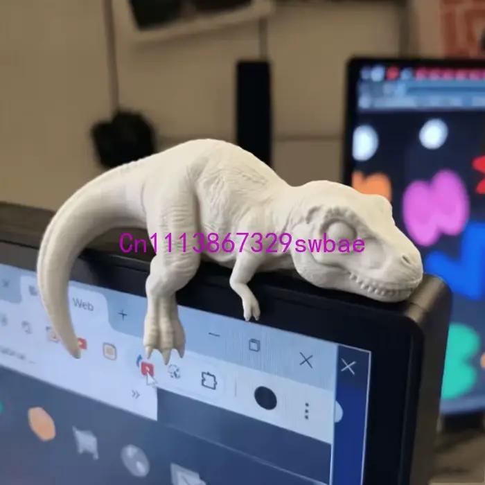 Ornement de moniteur en forme de dinosaure dragon, style nordique, décoration de bureau, décoration artistique pour la maison et le bureau, cadeau de collection