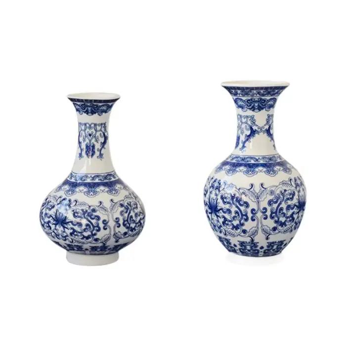 Vase en porcelaine Antique bleu et blanc