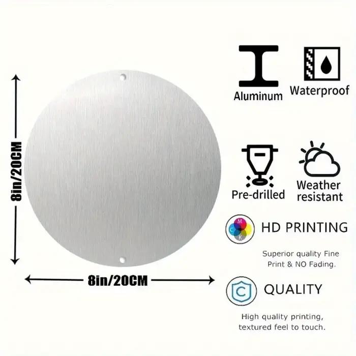 Panneau en aluminium personnalisé 8x8 pouces pour pub irlandais - Nom