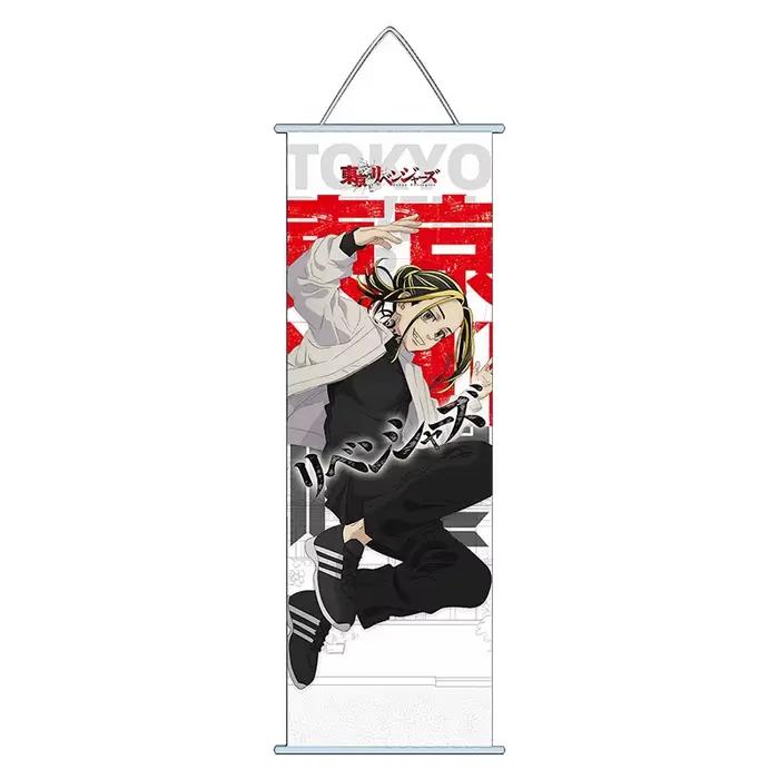 Décoration murale Tokyo Revengers Takemichi Hanagaki Mikey Sano anime tissu soie haute définition pour fan collectionneur occasion spéciale