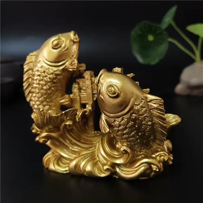 Statues de bouddha Feng Shui chinoises en or