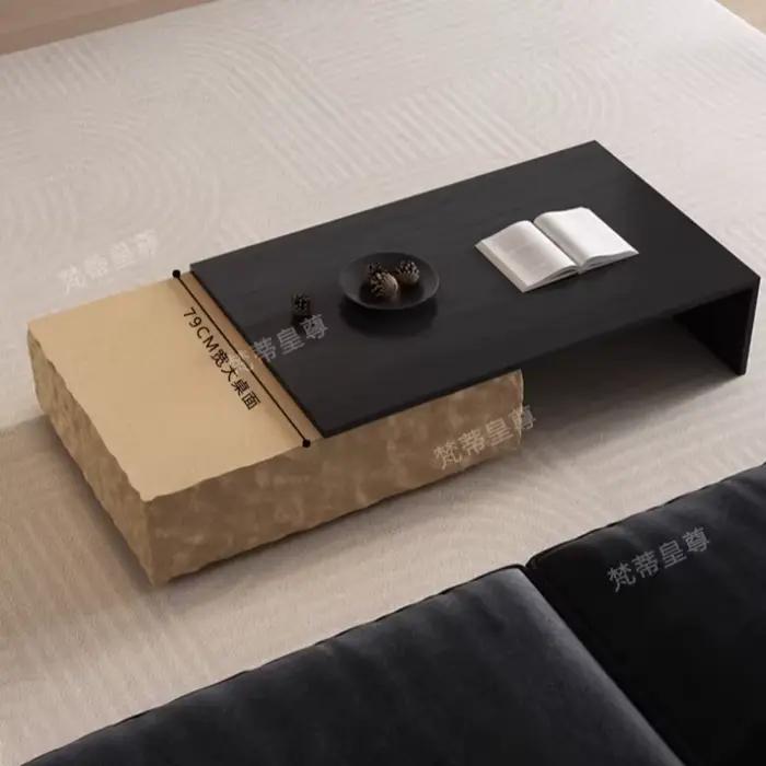 Table basse carrée minimaliste italienne