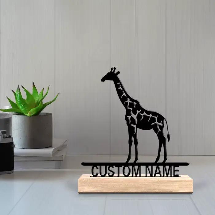 Statues en métal de girafe personnalisées