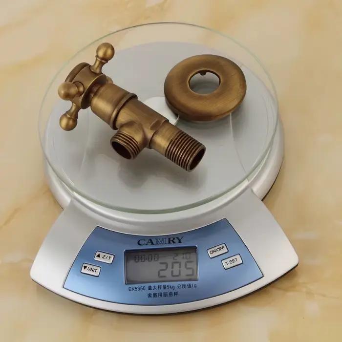 BAKALA – vanne triangulaire en Bronze, vanne de contrôle de l'eau, vanne triangulaire Antique, vanne d'eau du robinet, égouts