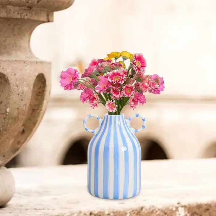 Vase à fleurs décoratif, accessoire Photo, Vase en porcelaine pour pot de fleurs moderne, Vase décoratif pour salon, bureau, décoration de bureau