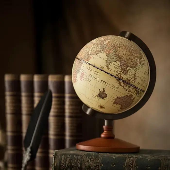 Globe terrestre Vintage de 5 pouces