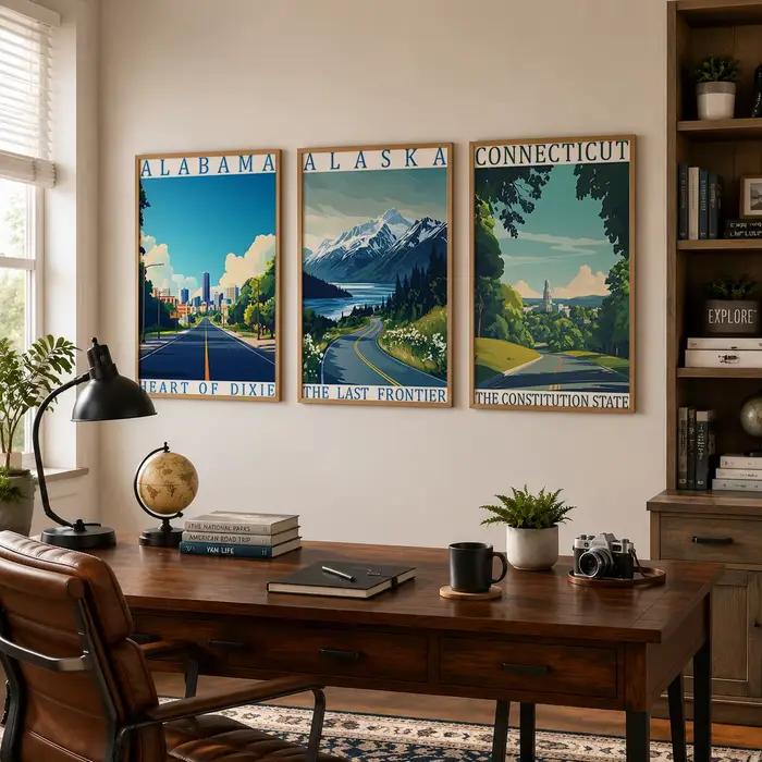 Peinture sur toile esthétique sur le thème de la nature