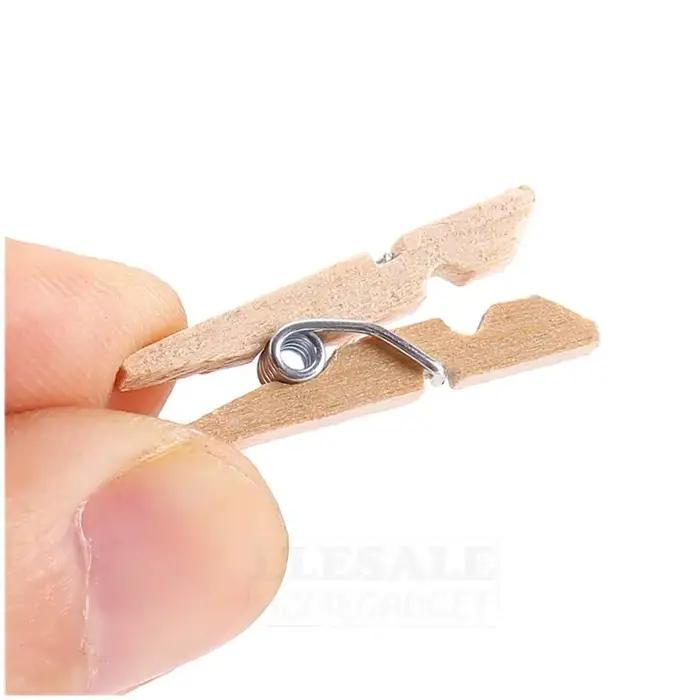 Clips en bois décoratifs multi-usages artisanat bricolage pince à linge photo organisation bureau maison cadeau spécial