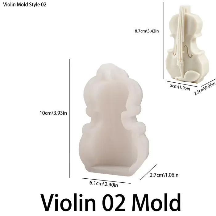 Moule à bougie en forme de violon