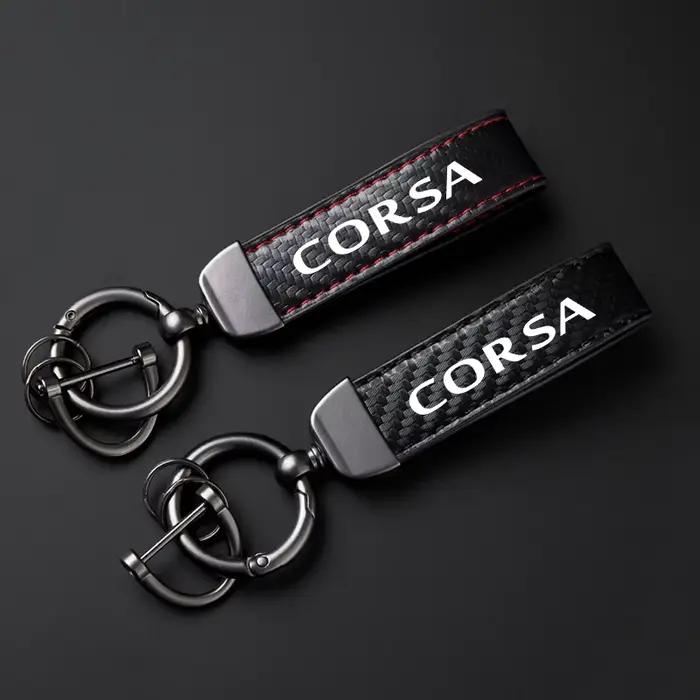 Porte-clés de voiture en cuir PU, accessoires pour Opel Corsa C D E F A B Gsi 1.6T OPC Line 1.4T Turbo Corsavan 2004 2007 2008 2011 2015