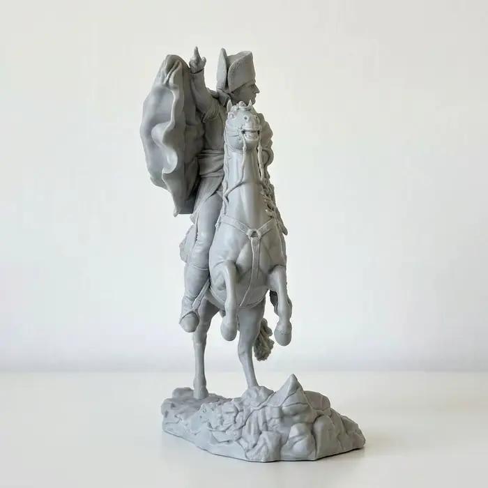 Statue Napoléon à cheval 16cm/22cm/30cm, Figurine historique classique, Sculpture imprimée en 3D, Ornement de collection pour bureau
