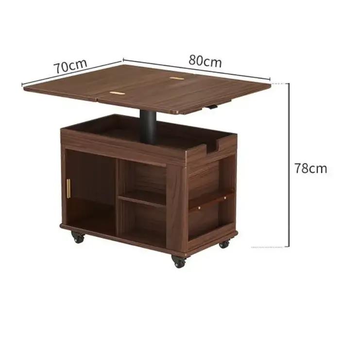 Cadre roues Table basse organisateur japonais esthétique minimaliste