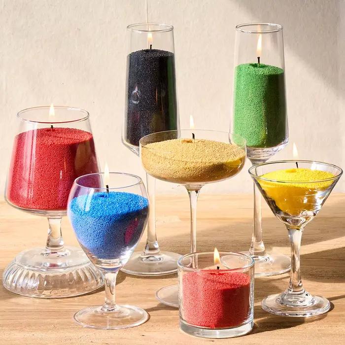 Cire de perle granulaire colorée 500g pour bougies DIY