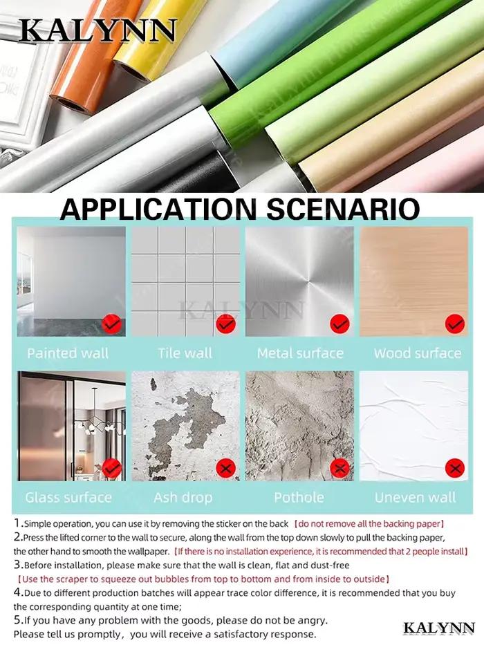 Papier peint bleu ciel KALYNN autocollant résistant à l'eau pour salons et chambres d'enfants occasions spéciales