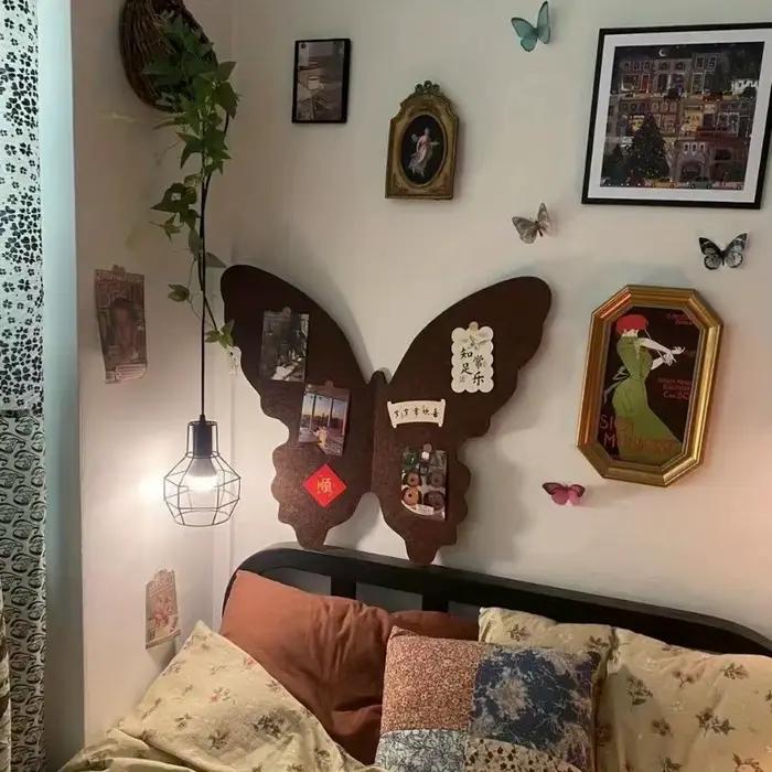 Tableau photo en feutre en forme de papillon
