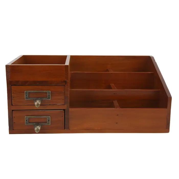 Armoire de rangement en bois multicouche rétro