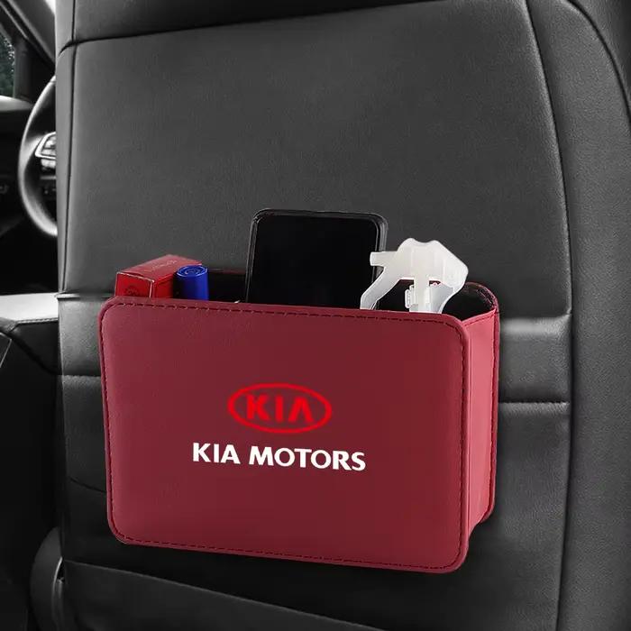 Accessoires de voiture porte latérale siège arrière organisateur boîte sacs de rangement en cuir pour KIA Rio Ceed Sportage Cerato Sorento Picanto Optima
