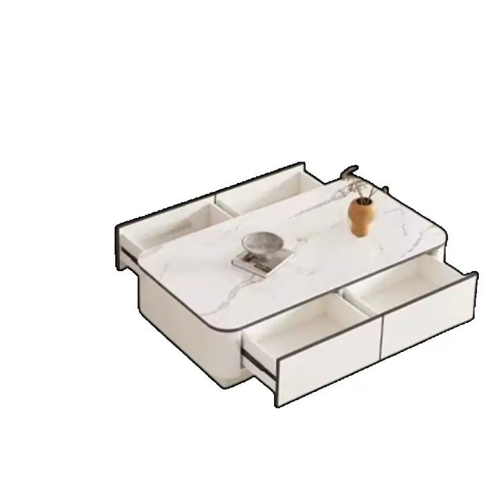 Table basse nordique design rangement de magazines Antique