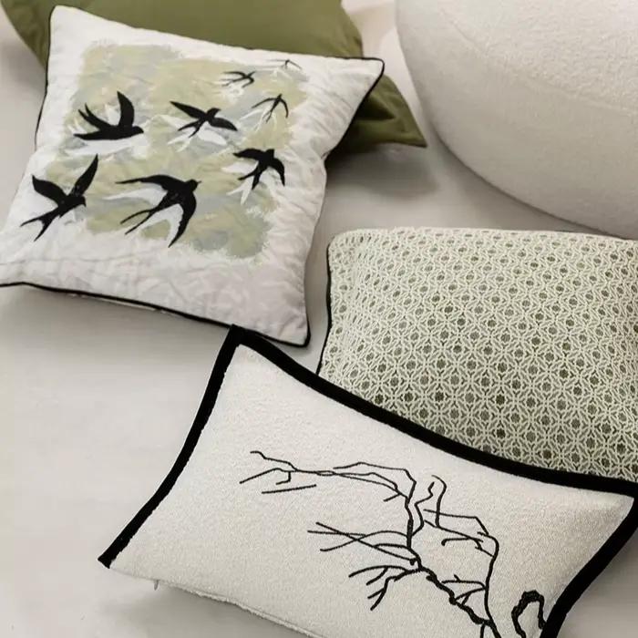 Housse de coussin rétro minimaliste moderne