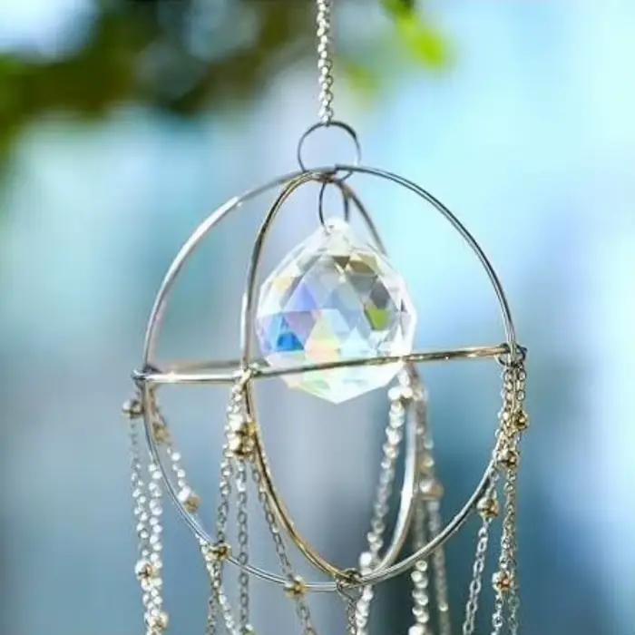 Carillons éoliens en cristal carillon éolien esthétique minimaliste intérieur suspendu décor moderne fille chambre suspendus décors décorations pour la maison