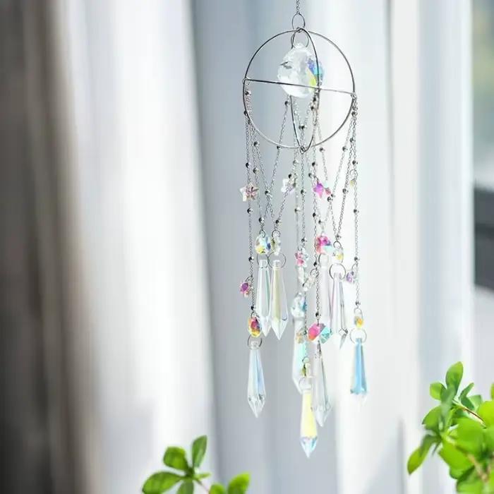 Carillons éoliens en cristal carillon éolien esthétique minimaliste intérieur suspendu décor moderne fille chambre suspendus décors décorations pour la maison