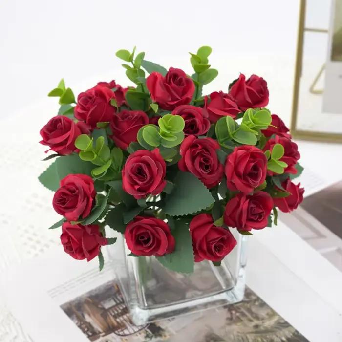 Vase de fleurs artificielles pour décoration de maison