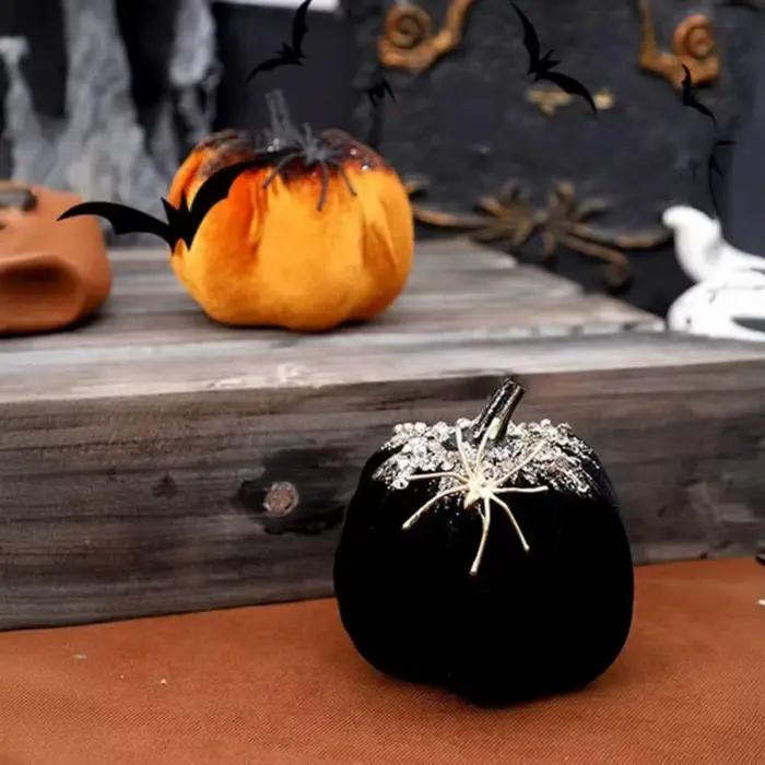 Décorations de citrouille d'Halloween en flanelle