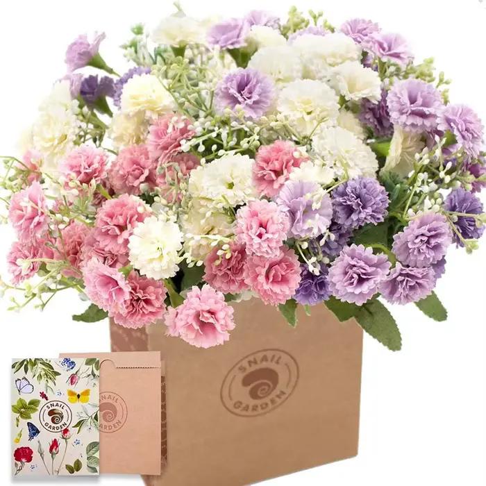 Fleurs artificielles Bouquet De Mariage Festival Vase Maison Chambre Décor Scrapbook Artisanat Bricolage Boîte De Bonbons Soie Hortensia Accessoires De Mariée