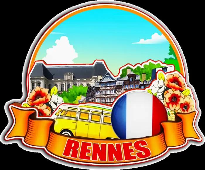 Aimants décoratifs pour Dinan Nantes Rennes Brittany Brest Vannes