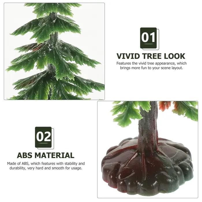 20 mini-sapins de Noël artificiels pour décoration de table