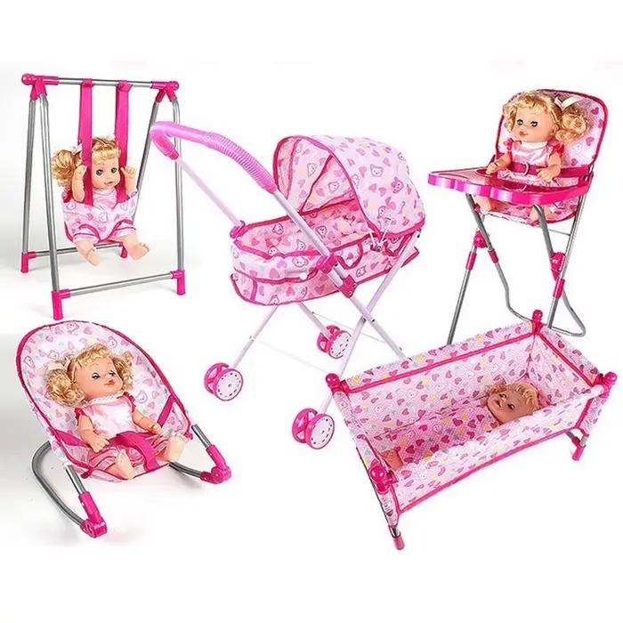 DollNursery – Chaise haute de salle à manger en ABS pour poupée Reborn de 9 à 12 pouces, accessoires pour poupée Mellchan