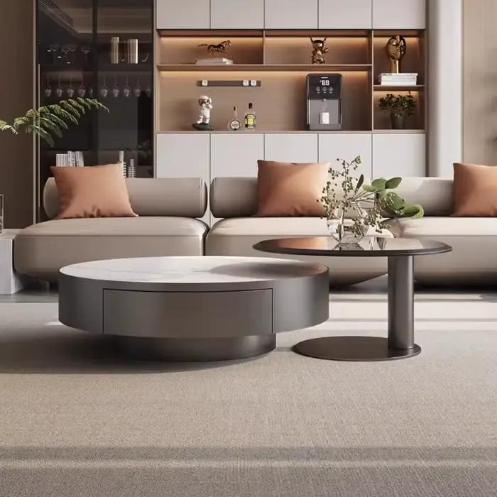 Table Basse ronde moderne pour Salon