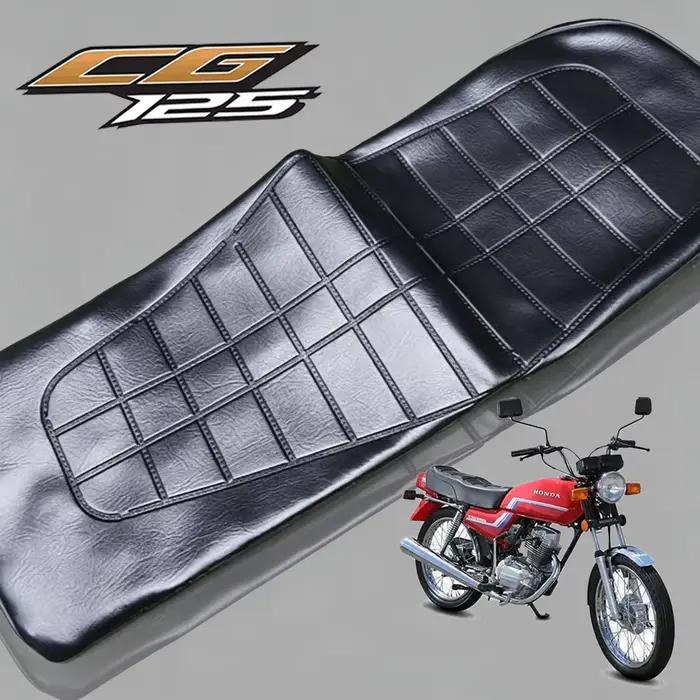 Housse de coussin de moto pour Honda CG125 CG King, protection solaire, imperméable, en cuir, pour siège, accessoires de siège, épaisse
