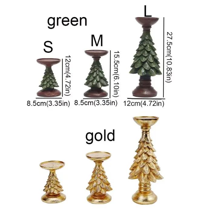 Bougeoir d'arbre de noël Vintage