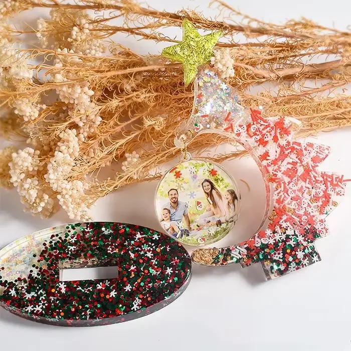 Moule de cadre photo en silicone pour arbre de Noël