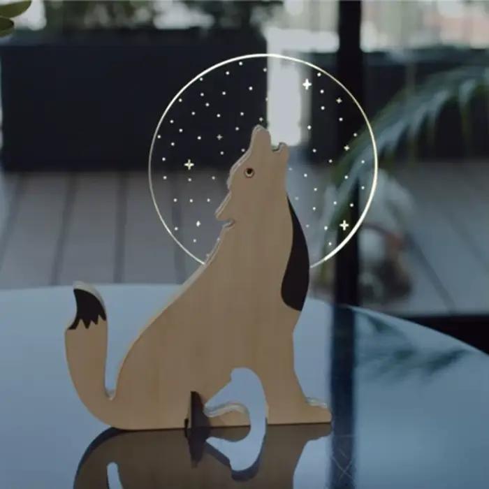 Décoration créative d'animaux lumineux