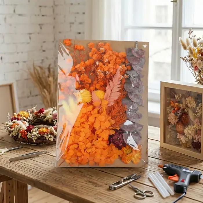 Fleurs d'hortensia naturelles préservées en vrac, 1 sac pour la fabrication de bougies en résine DIY, décoration de mariage, arrangements floraux séchés réels