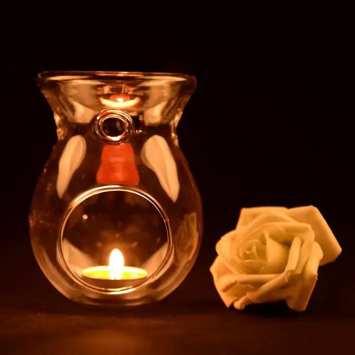 Bougie en verre de décoration nordique pour la maison