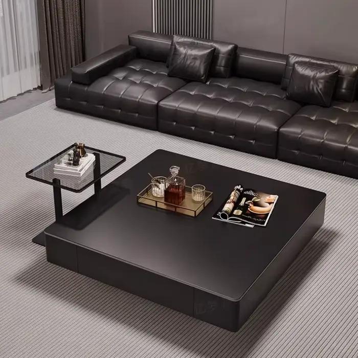 Ornements simples Table basse affichage Unique carré Glam
