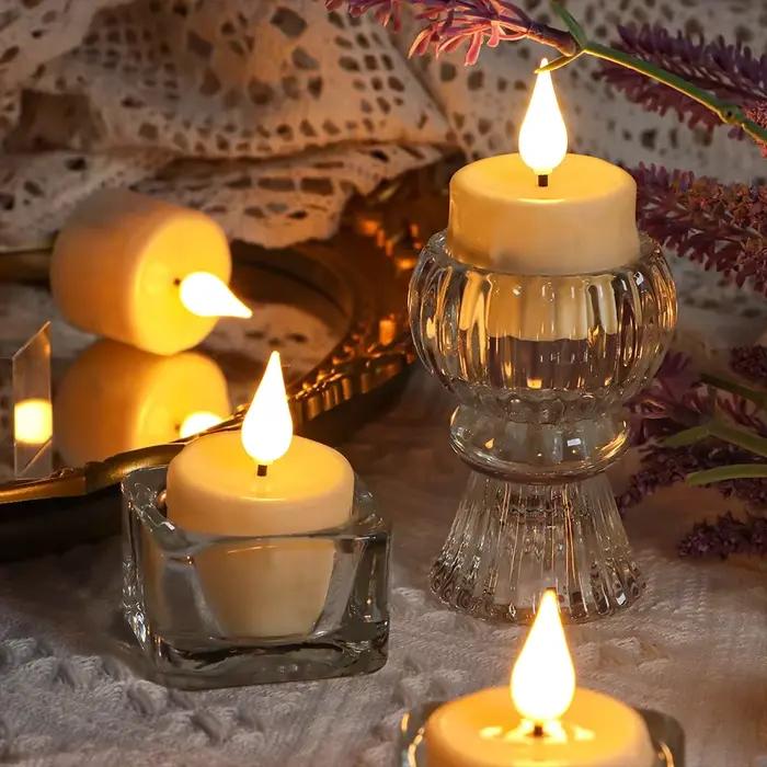 Bougies LED rechargeables avec télécommande