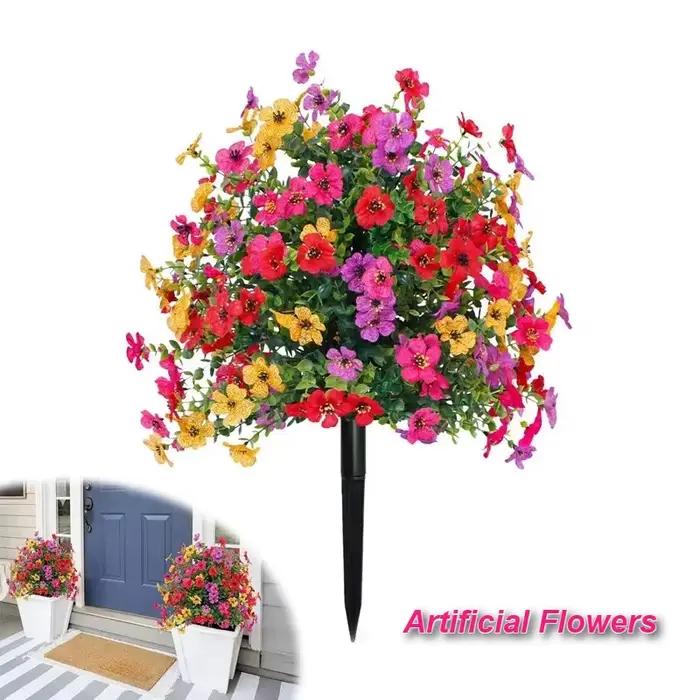 Fleurs artificielles pour la décoration intérieure et extérieure du jardin