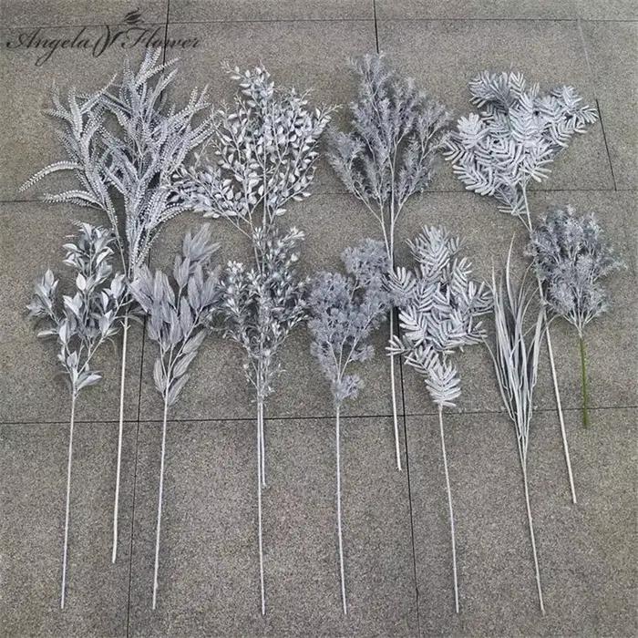 Arrangement floral en soie serie argent gerbera 40 à 100cm pour mariage noel cérémonie décoration intérieure extérieure