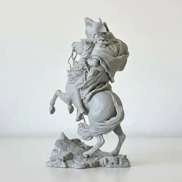 Statue Napoléon à cheval 16cm/22cm/30cm, Figurine historique classique, Sculpture imprimée en 3D, Ornement de collection pour bureau