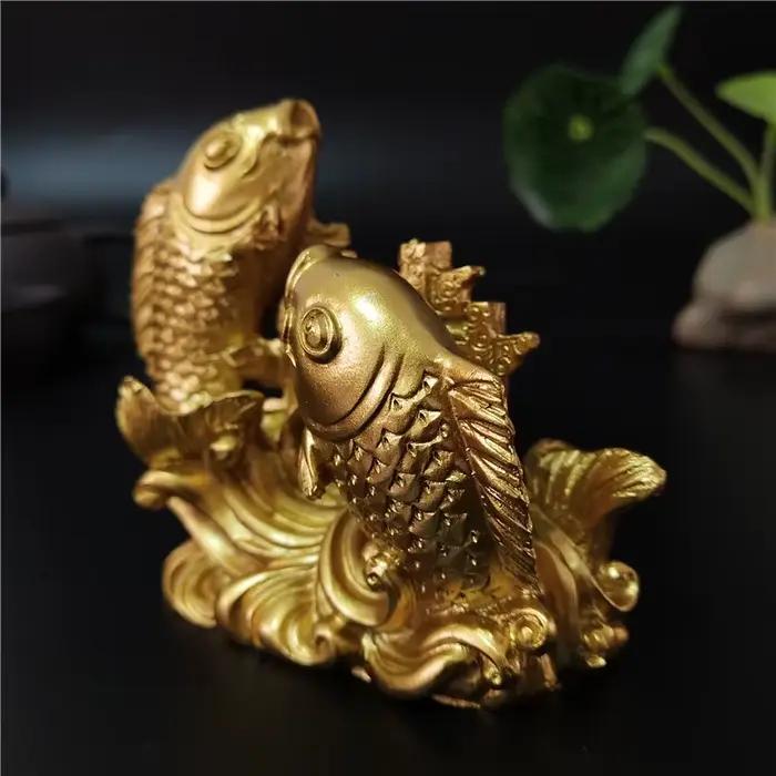 Statues de bouddha Feng Shui chinoises en or
